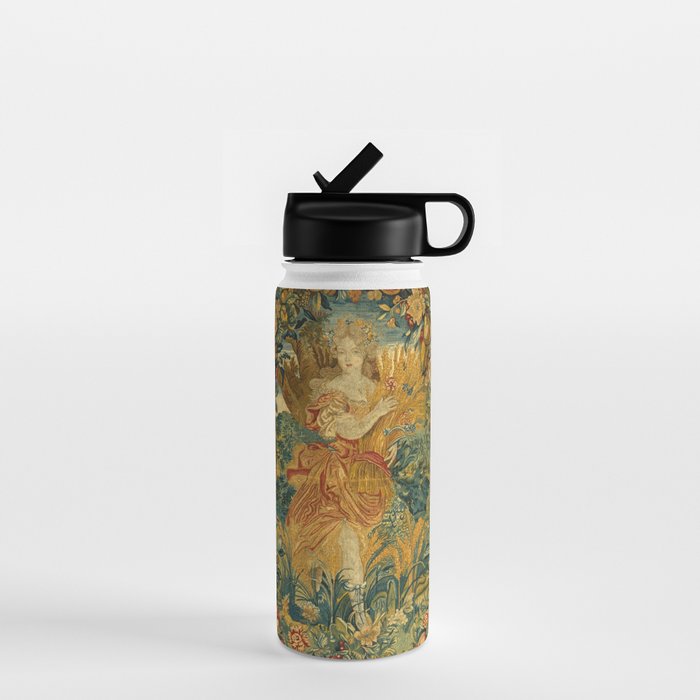 Vintage Embroidery Tapestry- Seasons of Elements Summer Water Bottle Gallery Image 1