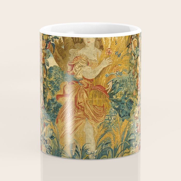 Vintage Embroidery Tapestry- Seasons of Elements Summer Coffee Mug Gallery Image 4