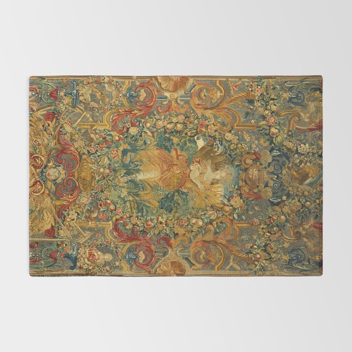 Vintage Embroidery Tapestry- Seasons of Elements Summer Rug Gallery Image 2