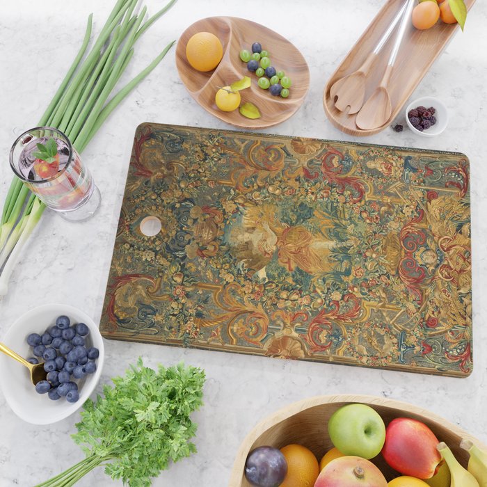 Vintage Embroidery Tapestry- Seasons of Elements Summer Cutting Board Gallery Image 2