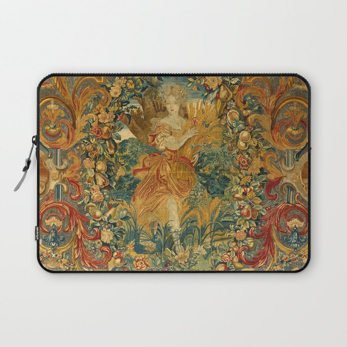 Vintage Embroidery Tapestry- Seasons of Elements Summer Laptop Sleeve Gallery Image 1