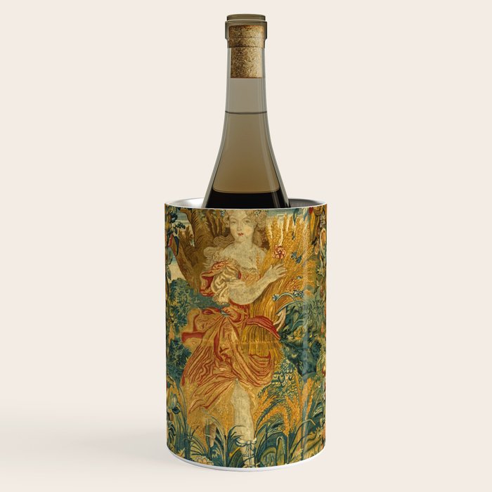 Vintage Embroidery Tapestry- Seasons of Elements Summer Wine Chiller Gallery Image 1