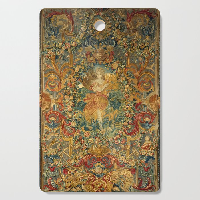 Vintage Embroidery Tapestry- Seasons of Elements Summer Cutting Board Gallery Image 1
