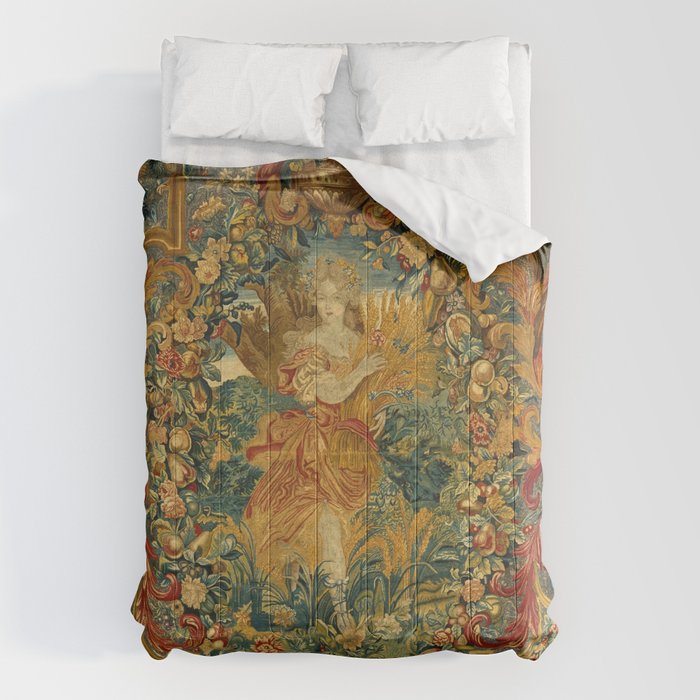 Vintage Embroidery Tapestry- Seasons of Elements Summer Comforter Gallery Image 6