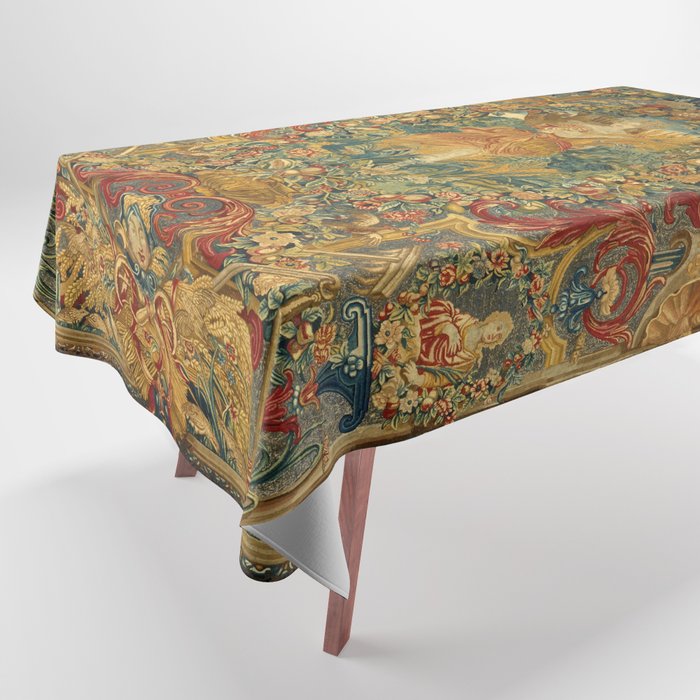 Vintage Embroidery Tapestry- Seasons of Elements Summer Tablecloth Gallery Image 1
