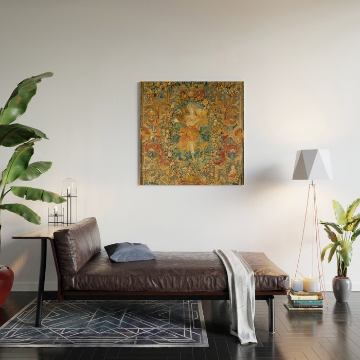 Vintage Embroidery Tapestry- Seasons of Elements Summer Wood Wall Art Gallery Image 2