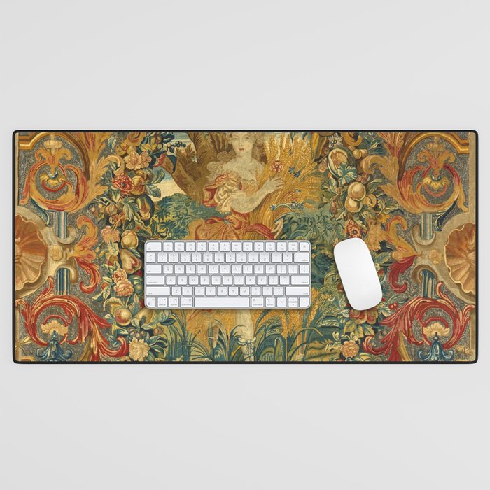 Vintage Embroidery Tapestry- Seasons of Elements Summer Desk Mat Gallery Image 1