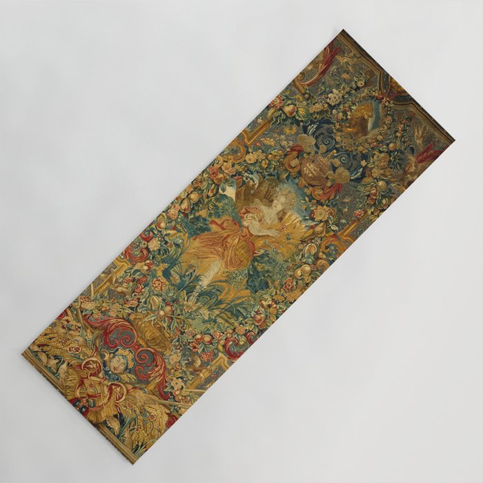 Vintage Embroidery Tapestry- Seasons of Elements Summer Yoga Mat Gallery Image 1