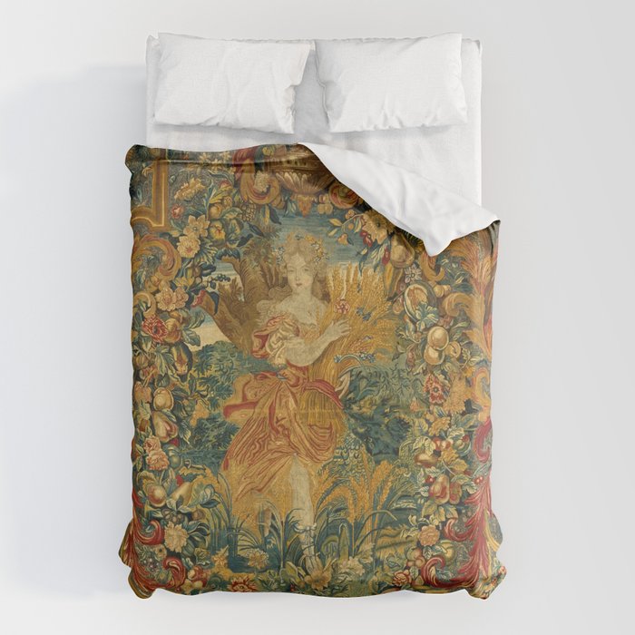 Vintage Embroidery Tapestry- Seasons of Elements Summer Duvet Cover Gallery Image 1