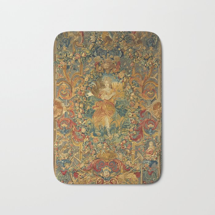 Vintage Embroidery Tapestry- Seasons of Elements Summer Bath Mat Gallery Image 1