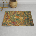 Vintage Embroidery Tapestry- Seasons of Elements Summer Rug Gallery Image 1