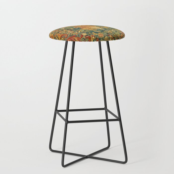 Vintage Embroidery Tapestry- Seasons of Elements Summer Stool Gallery Image 1