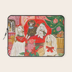 Dogs in cosy living room in bright colours Laptop Sleeve Gallery Image 1