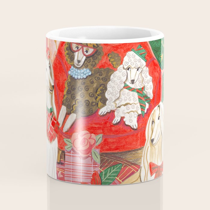 Dogs in cosy living room in bright colours Coffee Mug Gallery Image 4