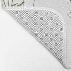 Pink Cosmos Flowers Bath Mat Gallery Image 2