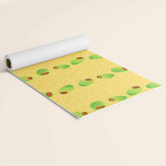 Olive Snack in Green & Yellow Yoga Mat Gallery Image 2