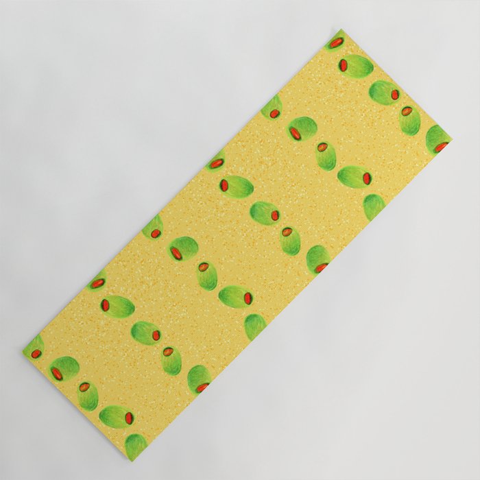 Olive Snack in Green & Yellow Yoga Mat Gallery Image 1