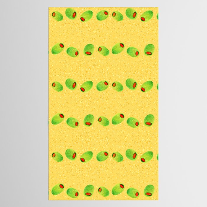 Olive Snack in Green & Yellow Tablecloth Gallery Image 2