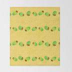 Olive Snack in Green & Yellow Throw Blanket Gallery Image 2