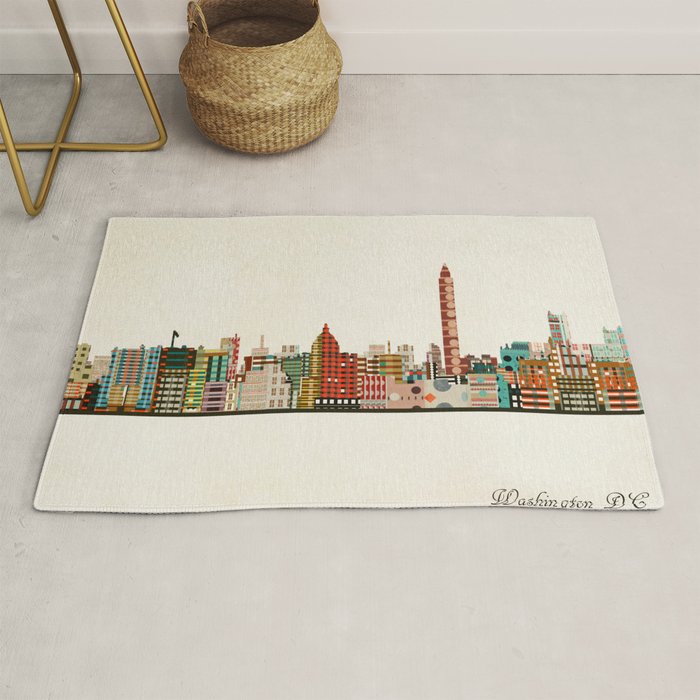 washington dc skyline Rug Gallery Image 1