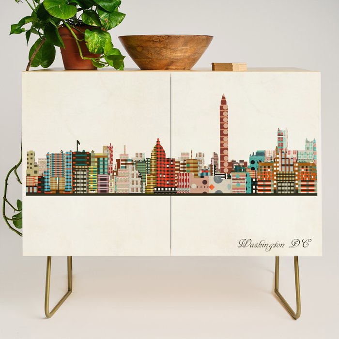 washington dc skyline Credenza Gallery Image 1