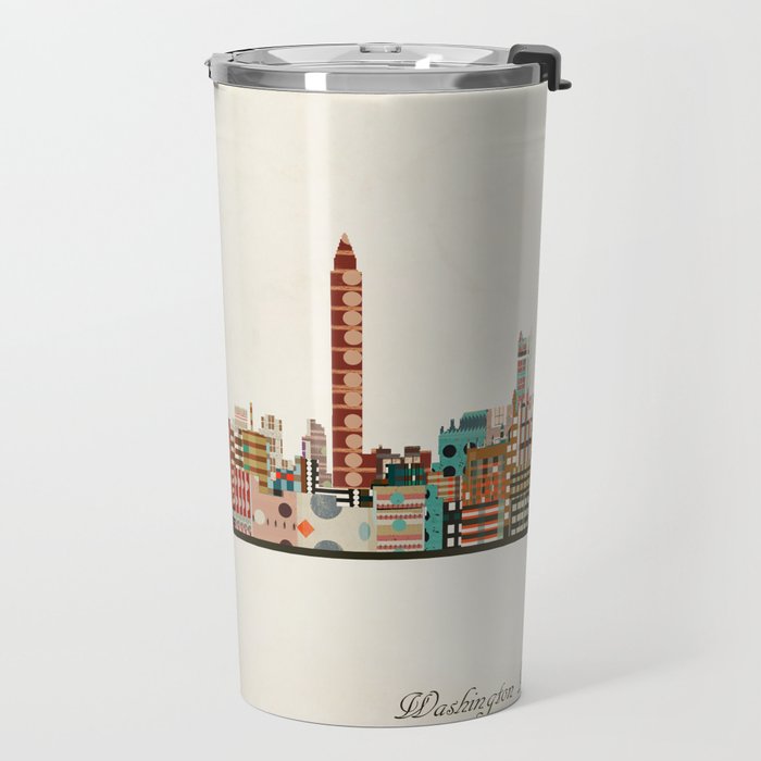 washington dc skyline Travel Mug Gallery Image 2