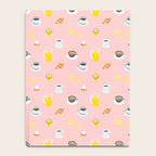 Retro breakfast coffee food pattern Notebook Gallery Image 4