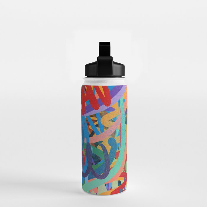 Urban Graffiti Art Love Sprayed  Water Bottle Gallery Image 2