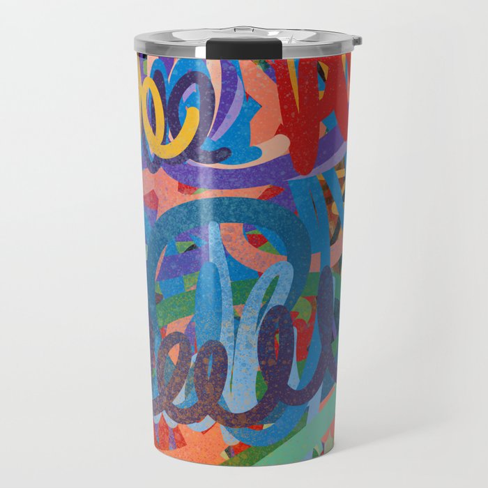 Urban Graffiti Art Love Sprayed  Travel Mug Gallery Image 1