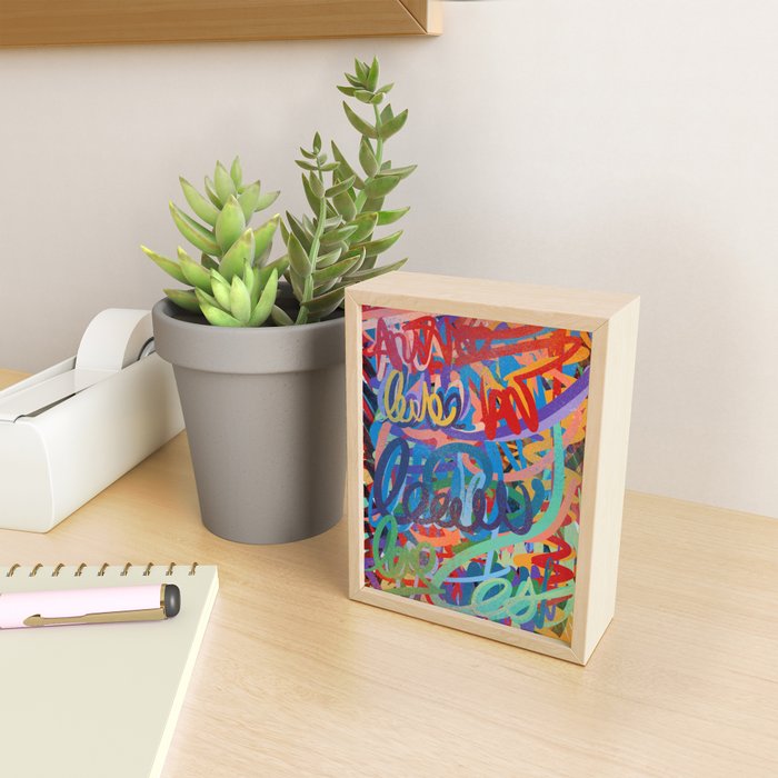 Urban Graffiti Art Love Sprayed  Mini Art Print Gallery Image 2
