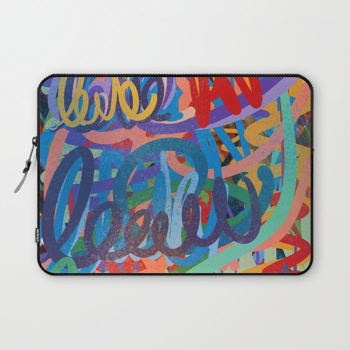 Urban Graffiti Art Love Sprayed  Laptop Sleeve Gallery Image 1