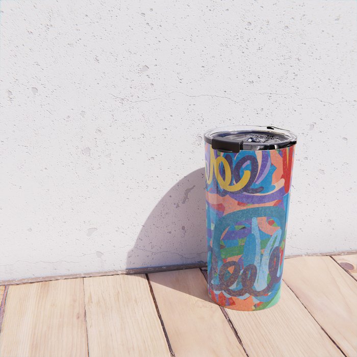 Urban Graffiti Art Love Sprayed  Travel Mug Gallery Image 4