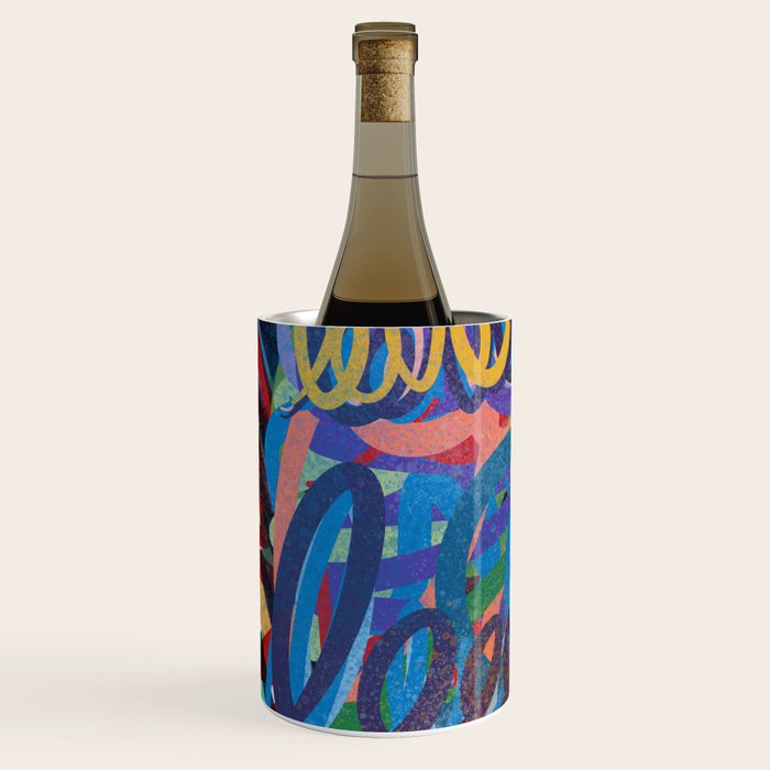 Urban Graffiti Art Love Sprayed  Wine Chiller Gallery Image 2
