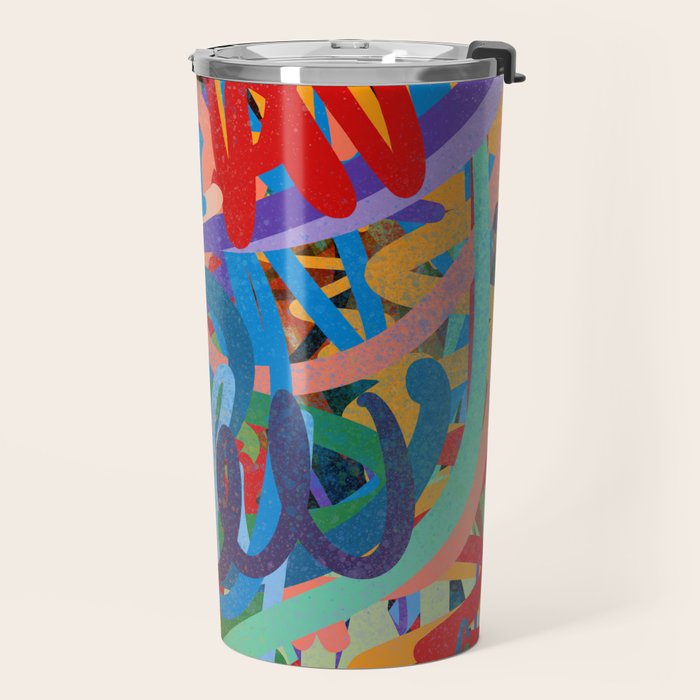 Urban Graffiti Art Love Sprayed  Travel Mug Gallery Image 2
