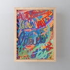 Urban Graffiti Art Love Sprayed  Mini Art Print Gallery Image 1