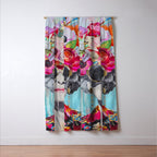  Ageless Glamour Unbound Female Portrait Window Curtain Gallery Image 3