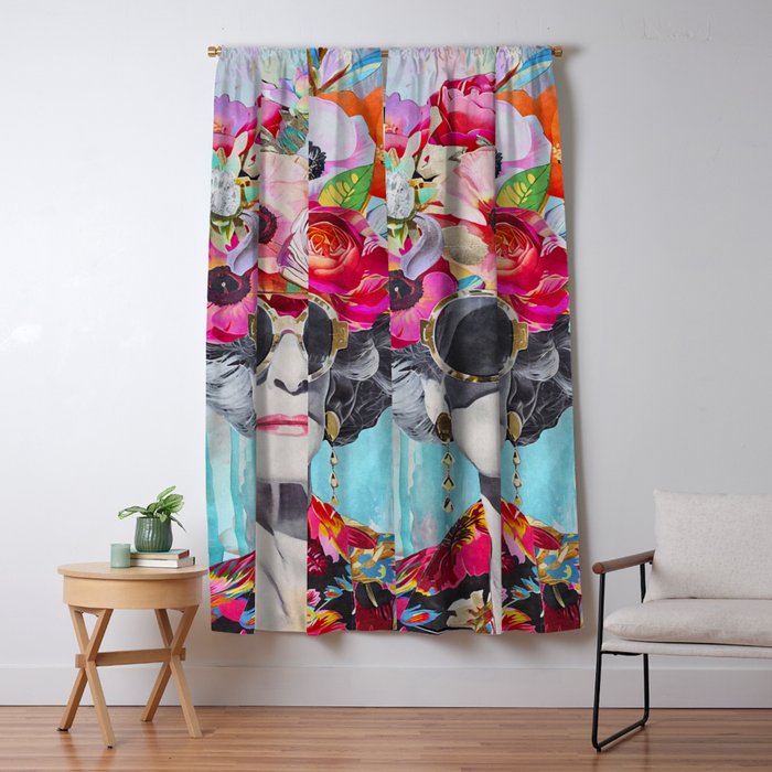  Ageless Glamour Unbound Female Portrait Window Curtain Gallery Image 1