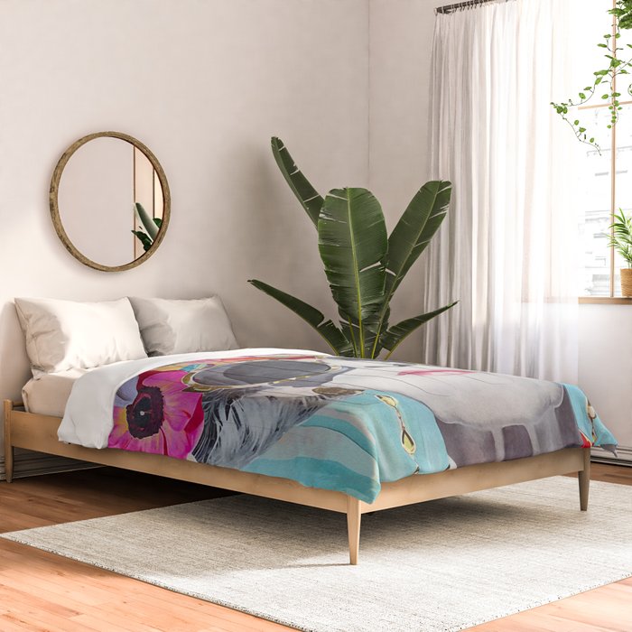 Ageless Glamour Unbound Female Portrait Comforter Gallery Image 2
