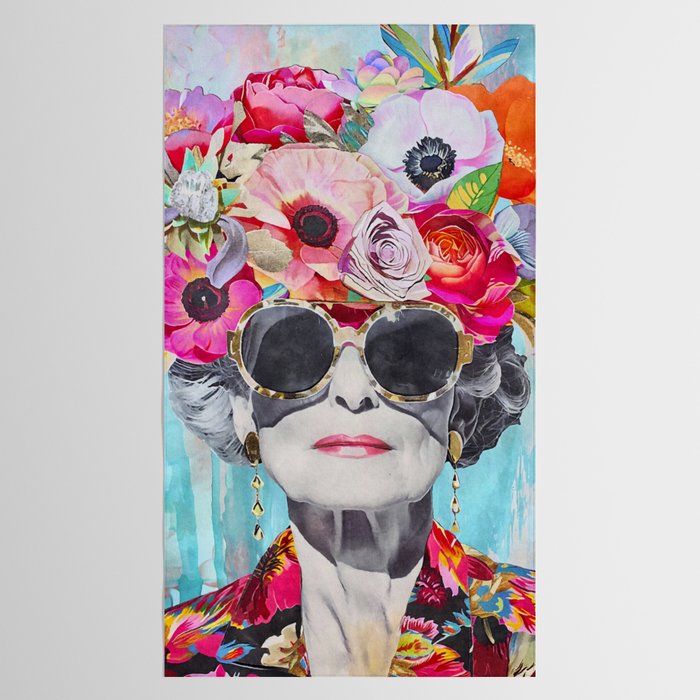  Ageless Glamour Unbound Female Portrait Tablecloth Gallery Image 2