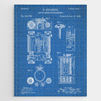 First Computer Patent - Technology Art - Blueprint Jigsaw Puzzle Gallery Image 1