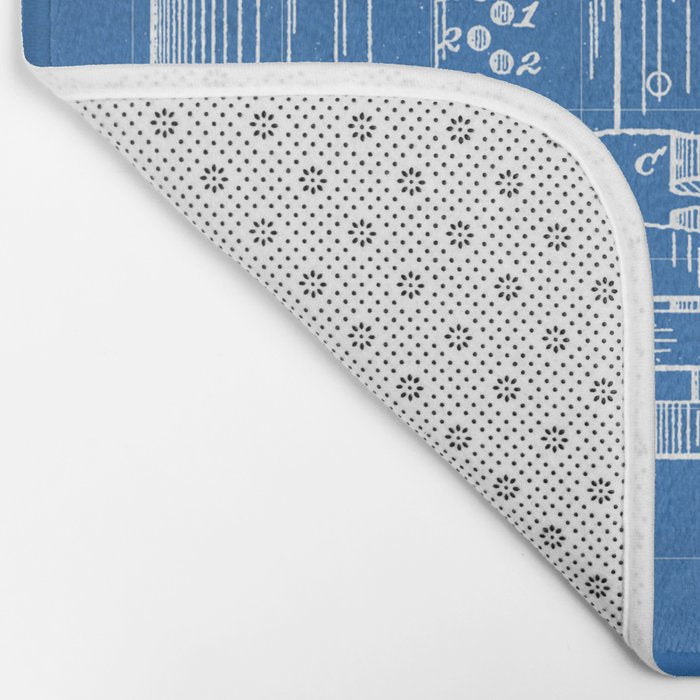 First Computer Patent - Technology Art - Blueprint Bath Mat Gallery Image 2