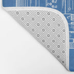 First Computer Patent - Technology Art - Blueprint Bath Mat Gallery Image 2
