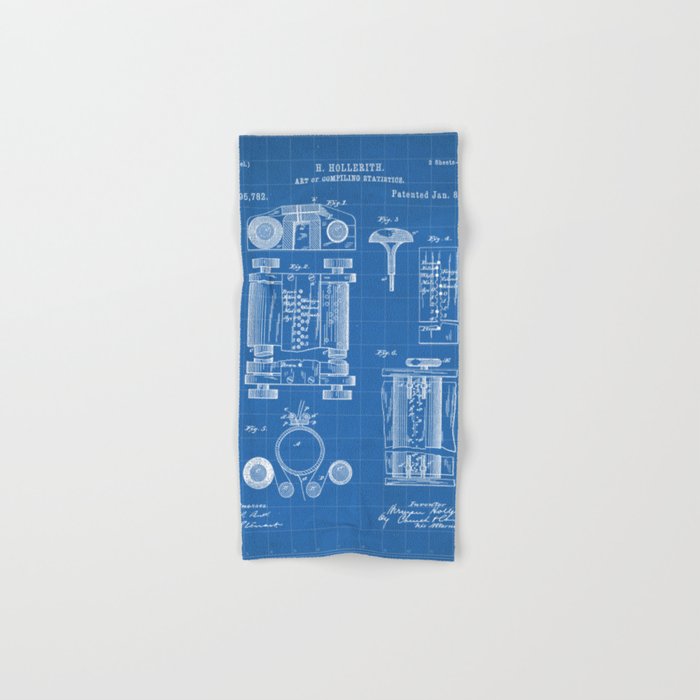 First Computer Patent - Technology Art - Blueprint Towels Gallery Image 1