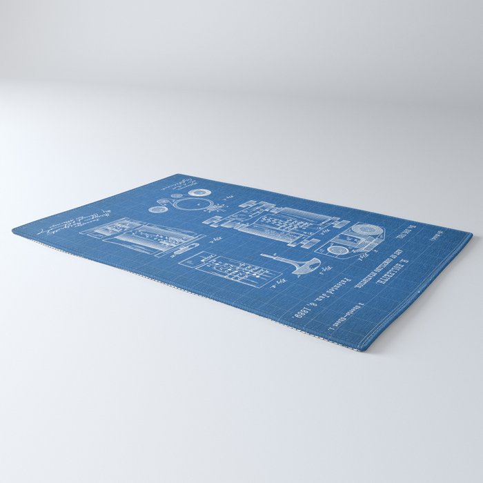 First Computer Patent - Technology Art - Blueprint Rug Gallery Image 3