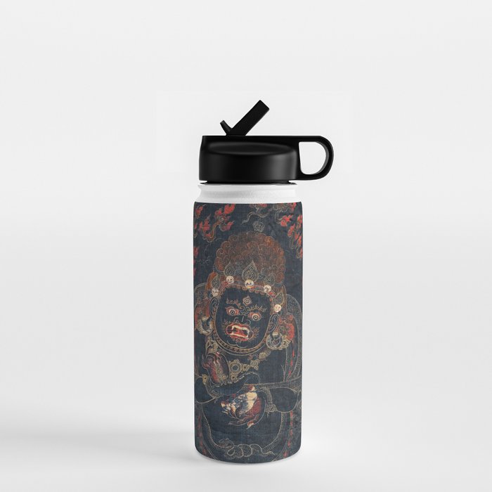 Mahakala Protector Tibetan Buddhist Thangka Water Bottle Gallery Image 1