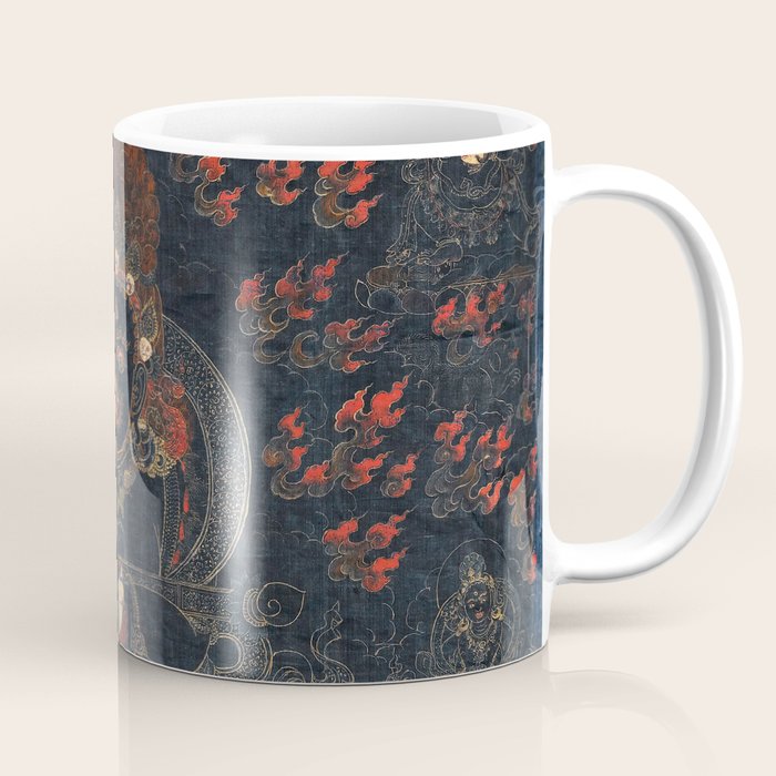 Mahakala Protector Tibetan Buddhist Thangka Coffee Mug Gallery Image 1