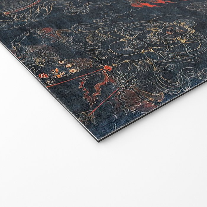 Mahakala Protector Tibetan Buddhist Thangka Welcome Mat Gallery Image 2