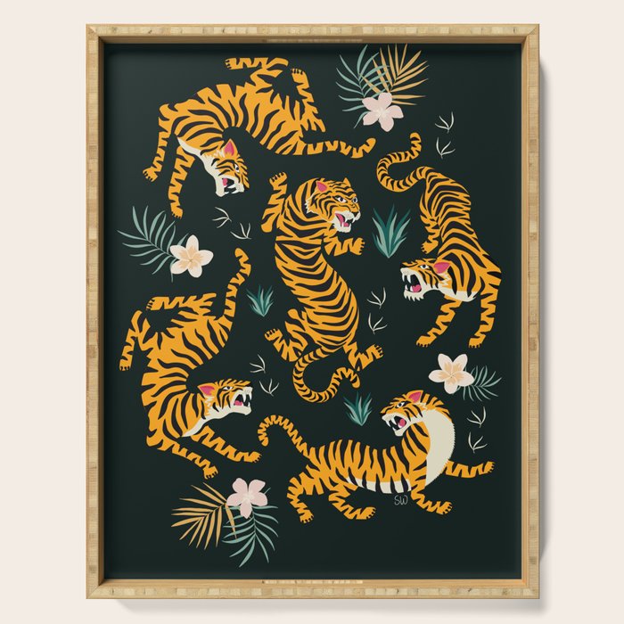 Tiger All Around Serving Tray Gallery Image 1