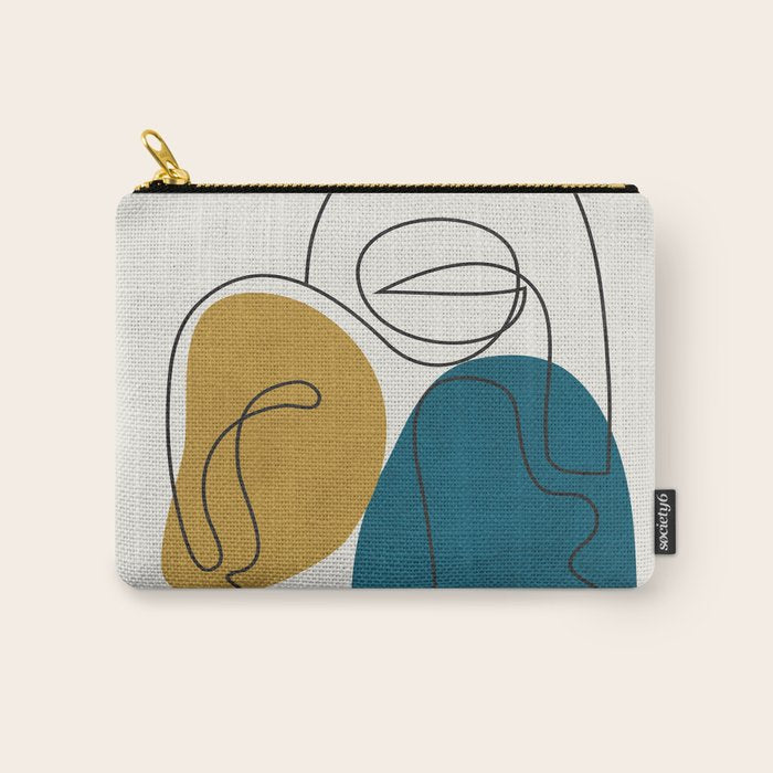 Abstract Faces 26 Carry All Pouch Gallery Image 1