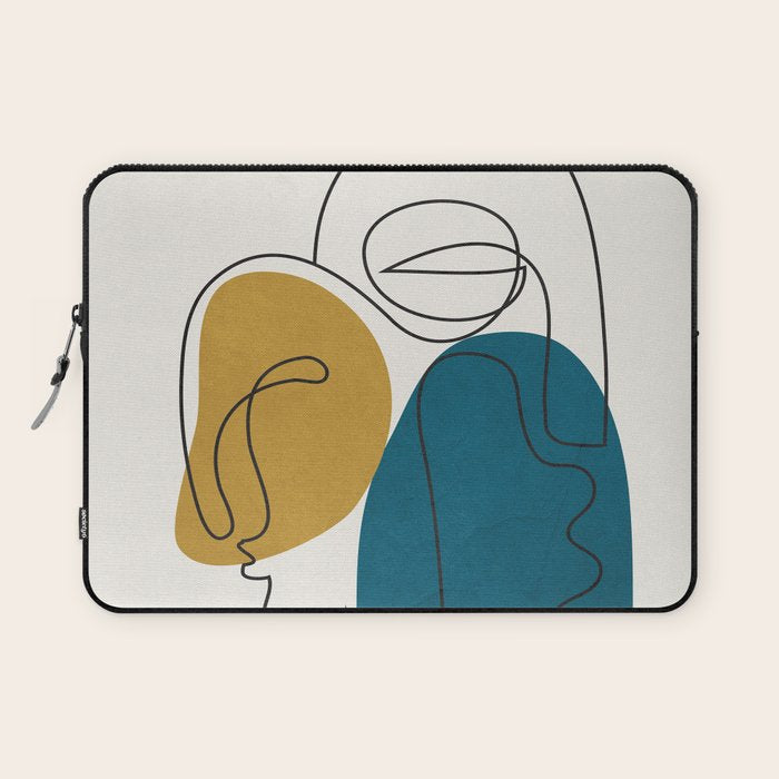 Abstract Faces 26 Laptop Sleeve Gallery Image 1